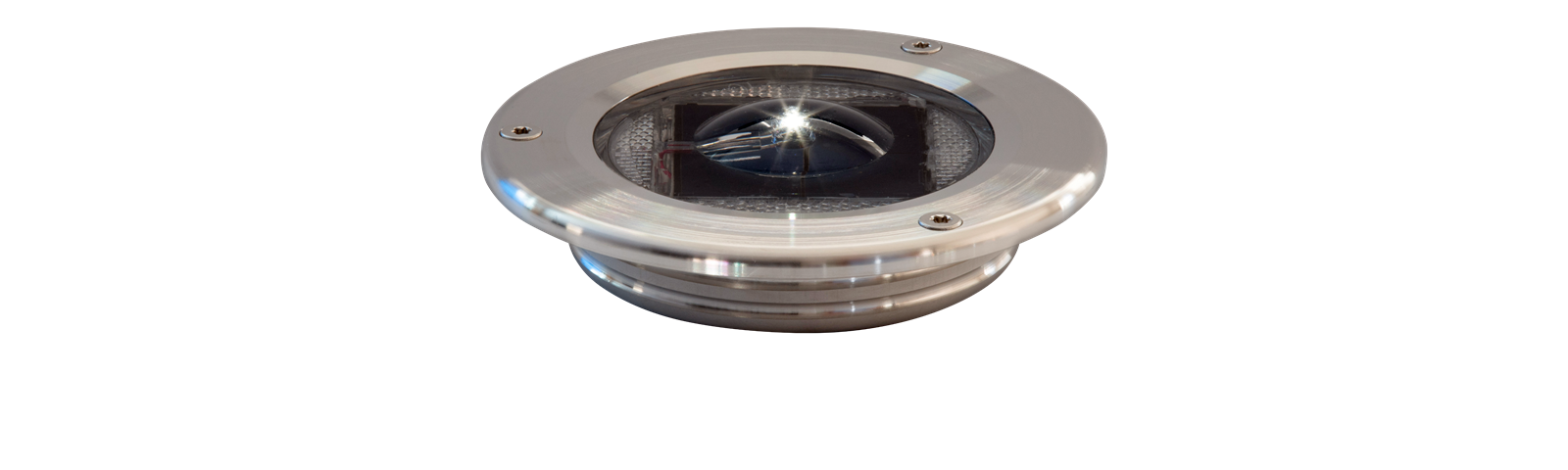 Solar floor lamp for roundabouts as well as for walkway marking